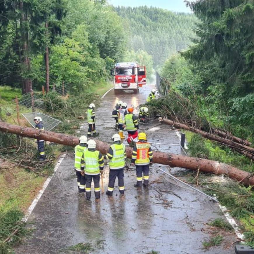 Unwettereinsätze im Juli 2024