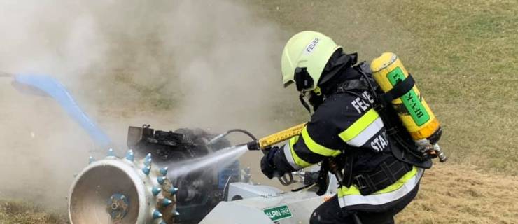 Brand landwirtschaftliches Gerät